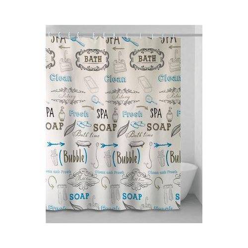 2,0 x RIDEAU DE DOUCHE LETTERS