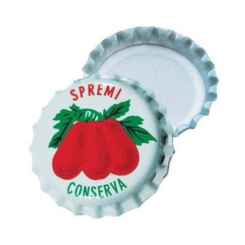 TAPPO CORONA SMALTATO POMODORO