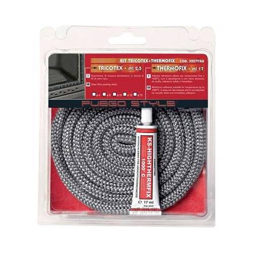 GUARNIZIONE TRECCIA + ADESIVO X STUFA...