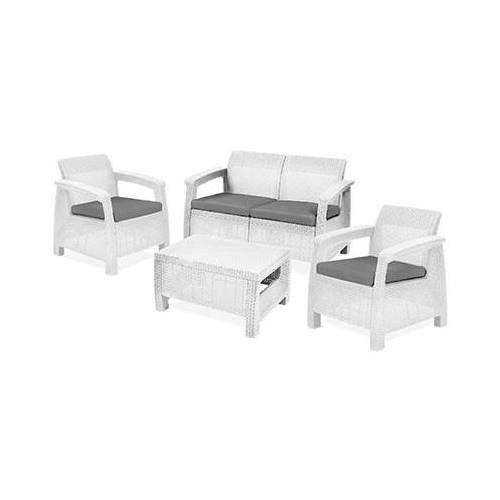 SET RATTAN CORFU LOUNGE KETER