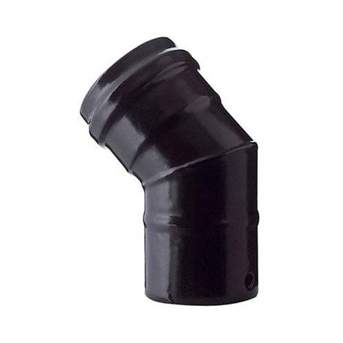 COUDE PELLET 45° NOIR MAT SAVE