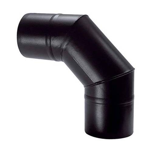 GOMITO PELLET 90° NERO OPACO SAVE