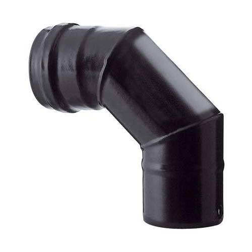 GOMITO PELLET 90° NERO OPACO SAVE