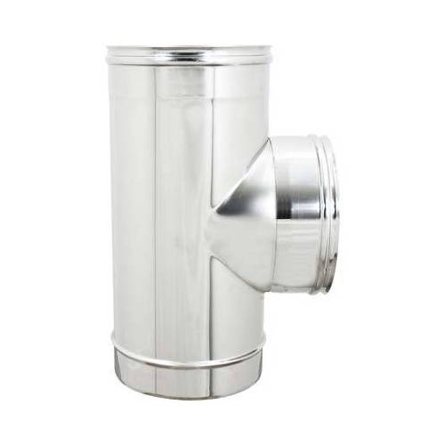 TUBO A TEE 90° MFF ACCIAIO INOX AISI 304