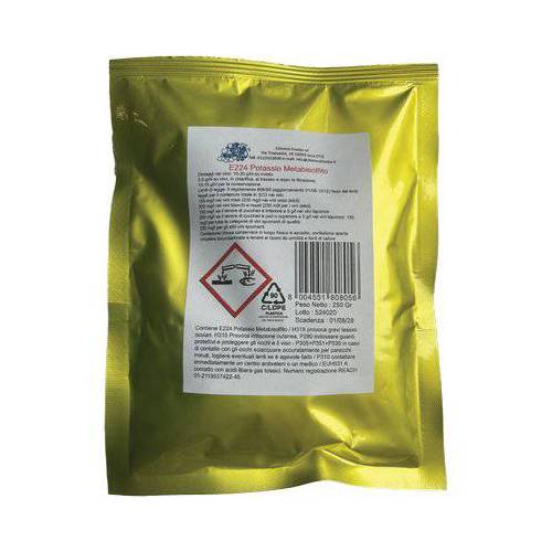 10,0 x METABISOLFITO POTASSICO...