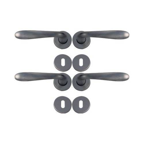 MANIGLIA GOCCIA CROMO ROSETTA FORO...