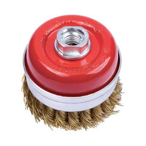 BROSSE EN ACIER TORSADÉ À COUPELLE +...