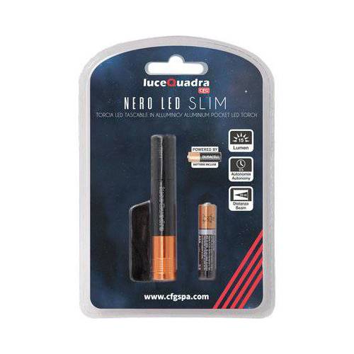 2,0 x TORCHE LED NOIRE LED SLIM EXPO...