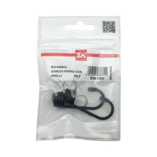 20,0 x GANCIO METALLO X CORDA ELASTICA