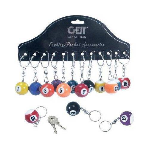 PORTE-CLÉS BILLE DE BILLARD