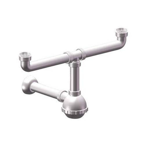 5,0 x SIFONE PP A BOTTIGLIA 2 VASCHE