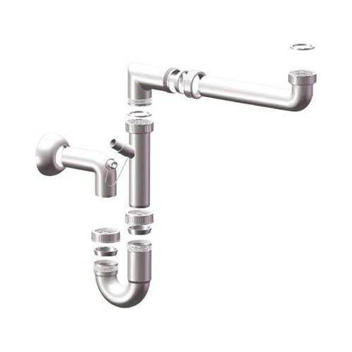 5,0 x SIFONE PP SALVASPAZIO 1 VASCA +...