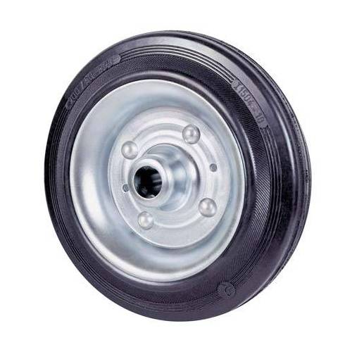 2,0 x RUOTA GOMMA NERA 112 AVO