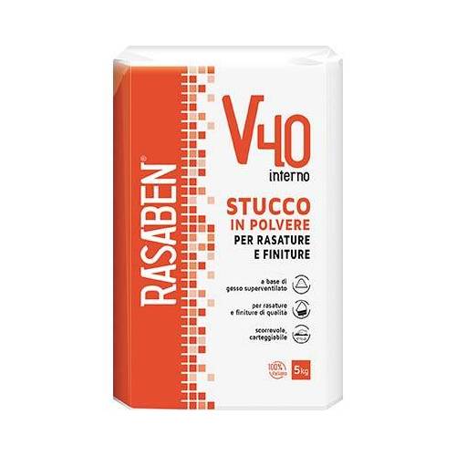 4,0 x STUCCO POLVERE INTERNO V40 K2...