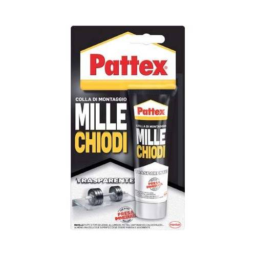 4,0 x PATTEX MILLECHIODI TRASPARENTE