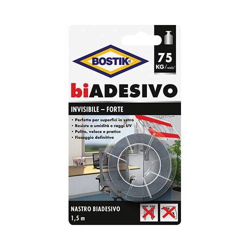 6,0 x NASTRO BIADESIVO INVISIBILE BOSTIK