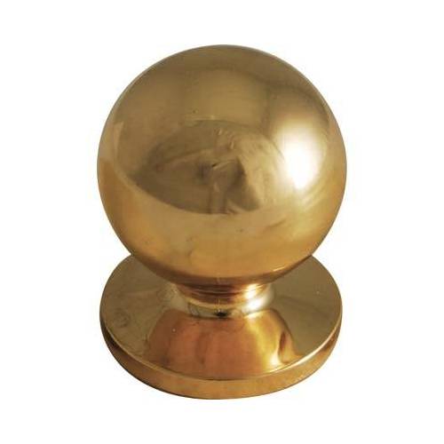 5,0 x POMOLO OTTONE TORNITO SFERICO