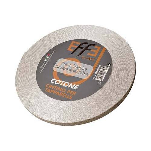 CINTINO ENROULABLE EN COTON AVANA/GRIS