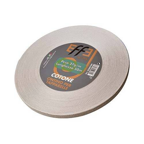 CINTINO ENROULABLE EN COTON AVANA/GRIS