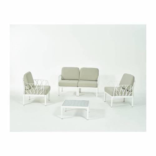 SALOTTO GARDA 4 PZ C/CUSCINI BIANCO