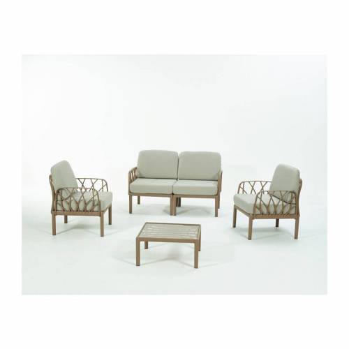 SALOTTO GARDA 4 PZ C/CUSCINI TORTORA