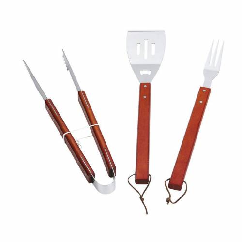 C SET BARBECUE WOODY 46CM 3 PZ
