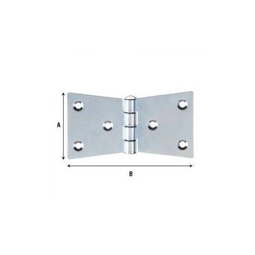 24 x CERNIERA CODA DI RONDINE 3 FORI...