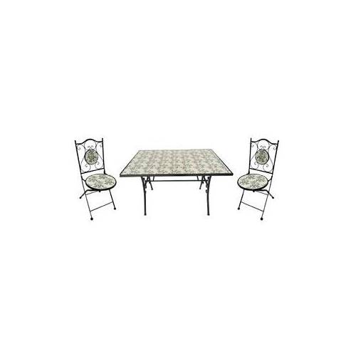 C SET TAVOLO RETTANG MOSAICO C/2...