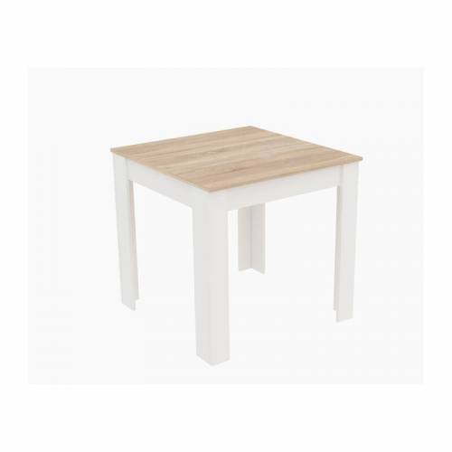 TAVOLO FISSO 110X80XH75CM ROVERE/BIANCO