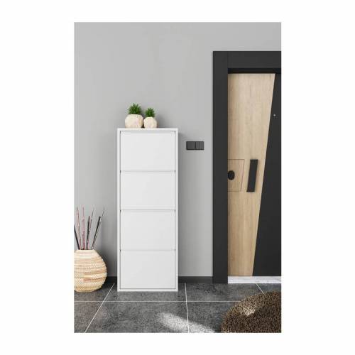 SCARPIERA 4A METALLO CM 50X15X138 BIANCO