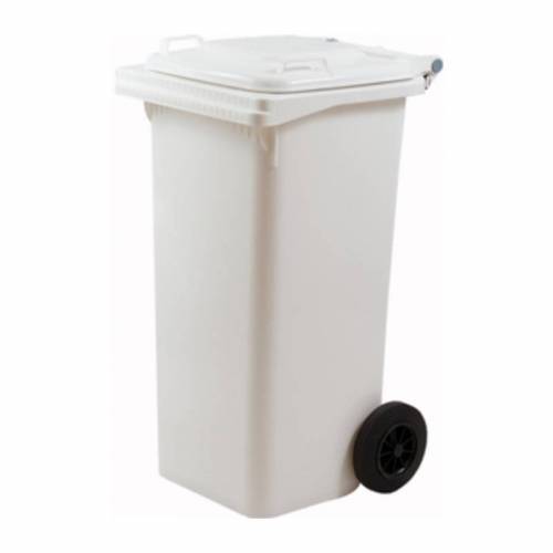 PATTUMIERA 120 L C/RUOTE BIANCO