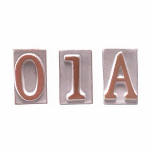 10 x LETTERA C IN TERRACOTTA 5X9 CM