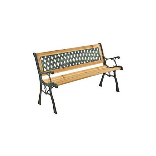 C PANCHINA VERDE RAME/LEGNO NATUR...