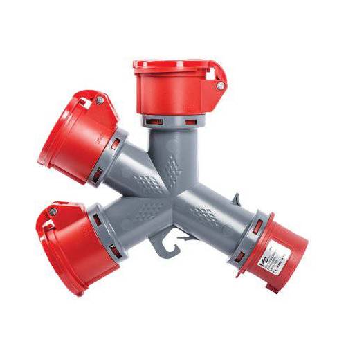 ADATTATORE MULTI SPINA ROSSA PRESA...