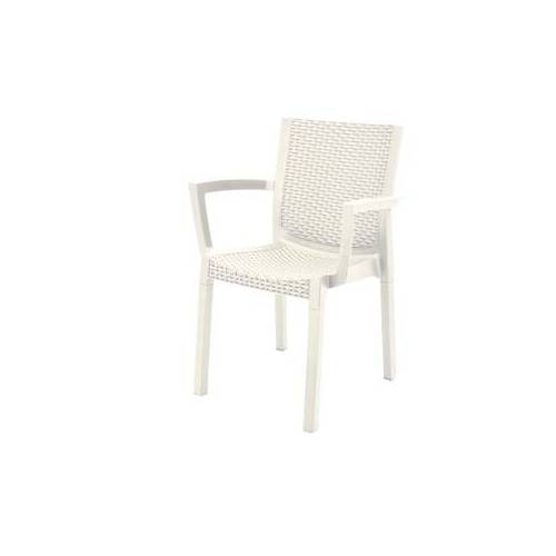 POLTRONA PANAREA CONFORT RATTAN BIANCO