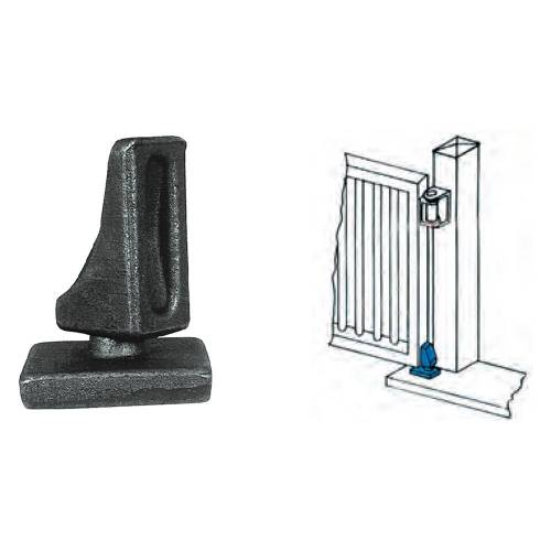 PERNO E PIASTRA SFERICA PER CARDINE...