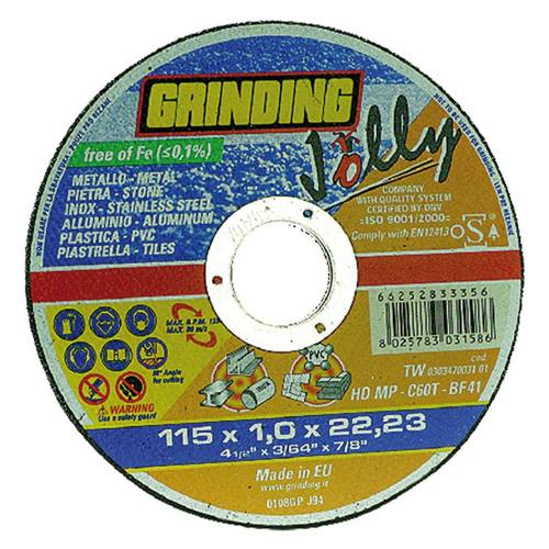 MOLA ABRASIVA 'JOLLY' ø 115 x 1,6