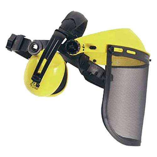 VISIERA CON SCHERMO A RETE E CUFFIE...