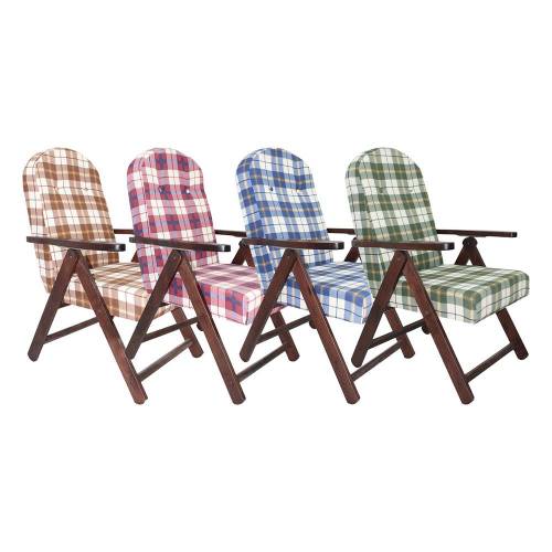 POLTRONA 'MOLISANA' tessuto blu