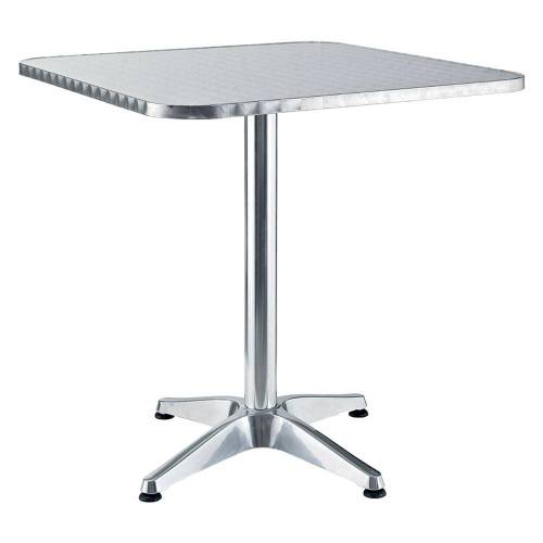 TAVOLO IN ALLUMINIO QUADRO cm 60 x 60...