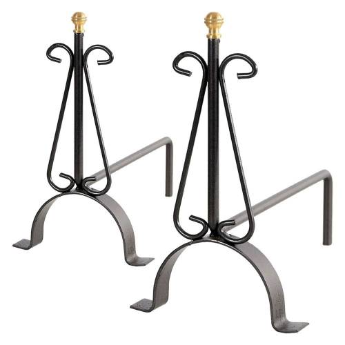 COPPIA ALARI 'LISCIO' cm 20 x 35 x...