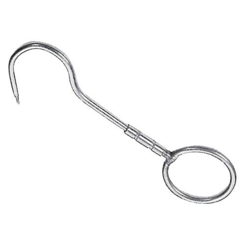 GANCIO GIREVOLE CON ANELLO mm. 240x12