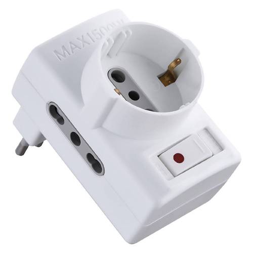 ADATTATORE TRIPLO CON PROTEZIONE...