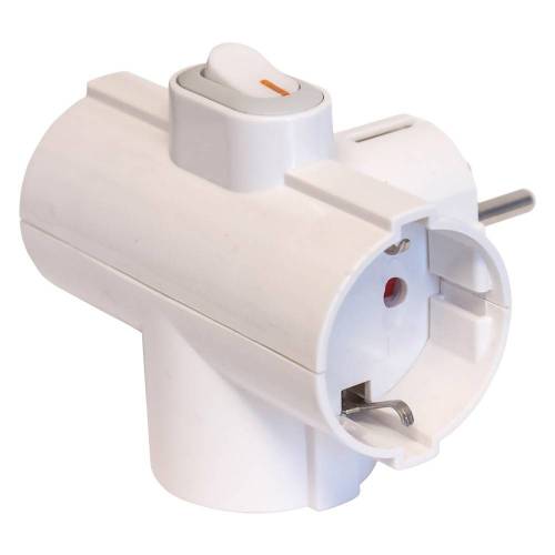 ADATTATORE TRIPLO SALVASPAZIO spina...