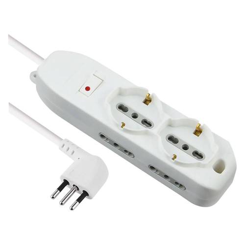 MULTIPRESA CON INTERRUTTORE 2 Schuko...