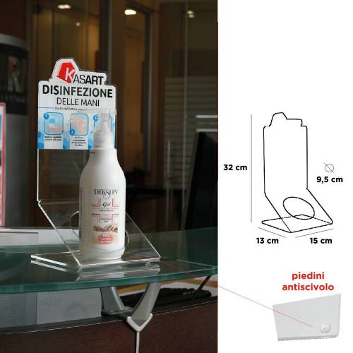 PORTA FLACONE IGIENIZZANTE DA BANCO...