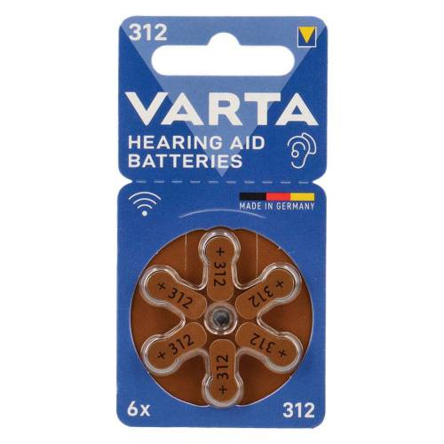 PILA PER APPARECCHI ACUSTICI '312' Pz...