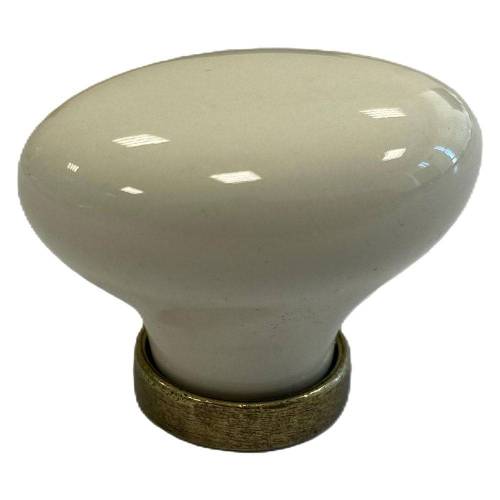 POMOLO PER MOBILI 'OVALE' base oro...