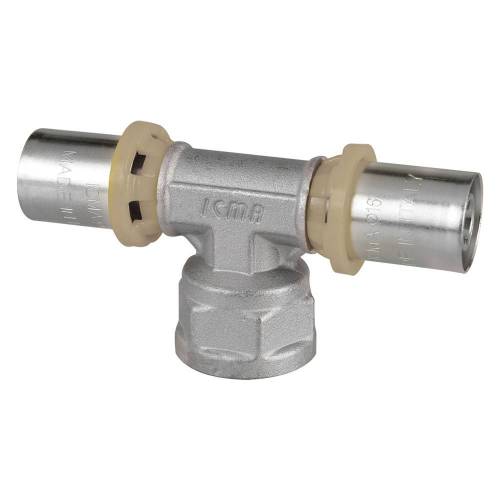 RACCORDO A PRESSARE A 'T' FEMMINA...