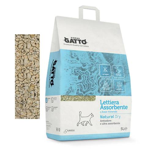 LETTIERA IGIENICA 'NATURAL DRY' 5 lt